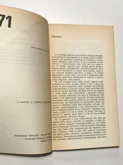 Alfredo De Paz Sociologia delle arti Casa editrice G. D'Anna prima edizione 1976 - immagine 4