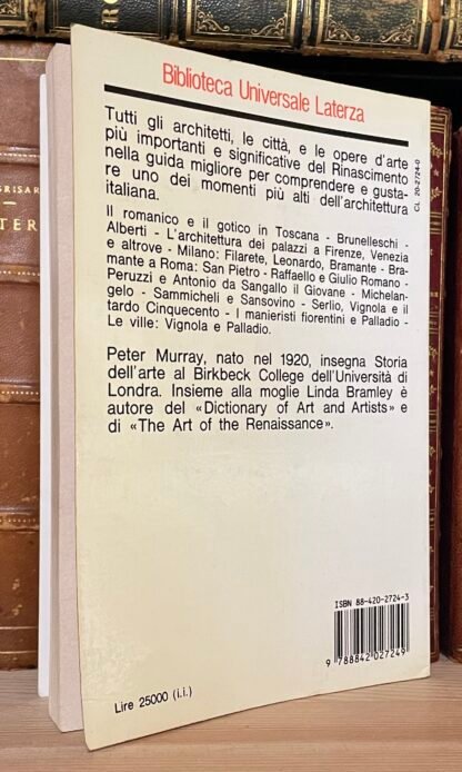 Murray L'Architettura del Rinascimento italiano Laterza seconda ed. 1987 - immagine 2