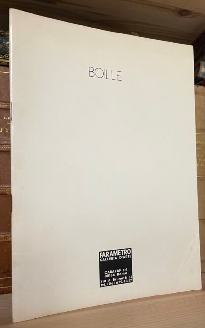 Boille tempere sul tema scuro-chiaro catalogo Galleria Parametro 1975/76