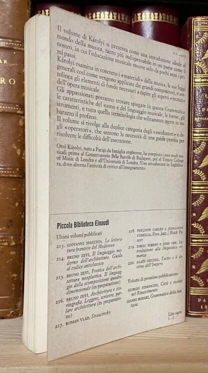 Otto Karolyi La grammatica della musica Piccola Biblioteca Einaudi 1973 - immagine 2