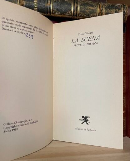 Cesare Viviani La scena prove di poetica edizioni di Barbablù settembre 1985 - immagine 7