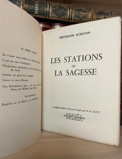 Schuon Les Stations de la sagesse Buchet Chastel Correa 1958 - immagine 6