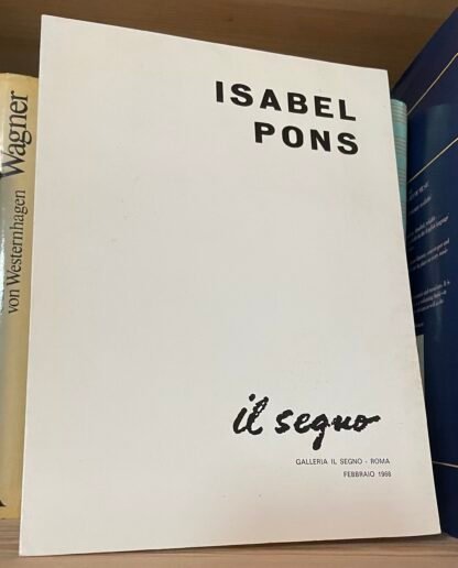 Isabel Pons pieghevole della mostra Roma Galleria Il Segno 1968