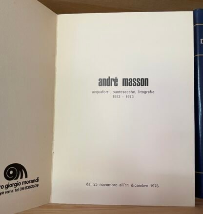 André Masson acquaforti, puntesecche, litografie 1953 - 1973  Roma 1976 - immagine 3