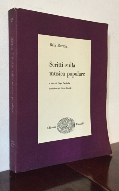 Béla Bartok Scritti sulla musica popolare Einaudi 1955 - immagine 3