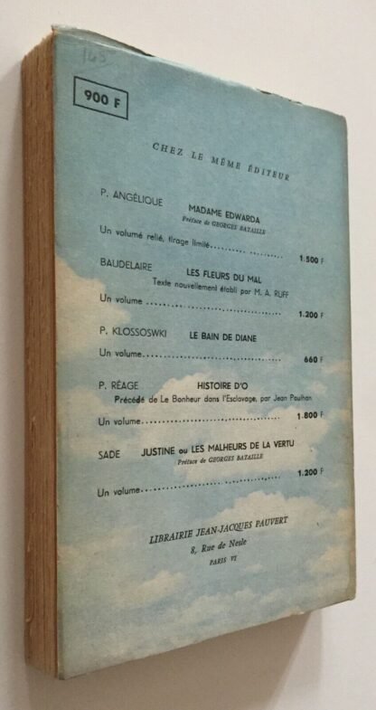 Georges Bataille Le bleu du ciel Jean-Jacques Pauvert ed.numerata 1957 - immagine 2