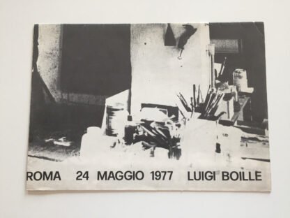 Luigi Boille pieghevole poster Galleria Parametro maggio 1977 - immagine 2