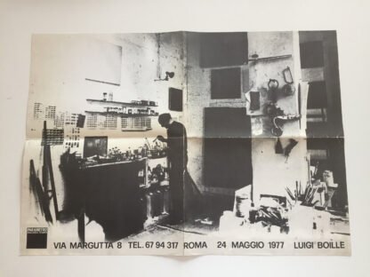 Luigi Boille pieghevole poster Galleria Parametro maggio 1977