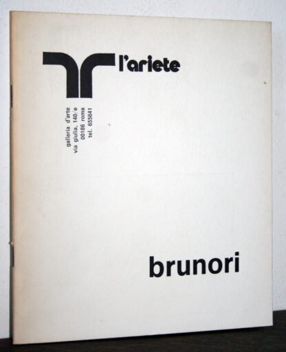 Brunori catalogo Galleria L'Ariete Roma 1974