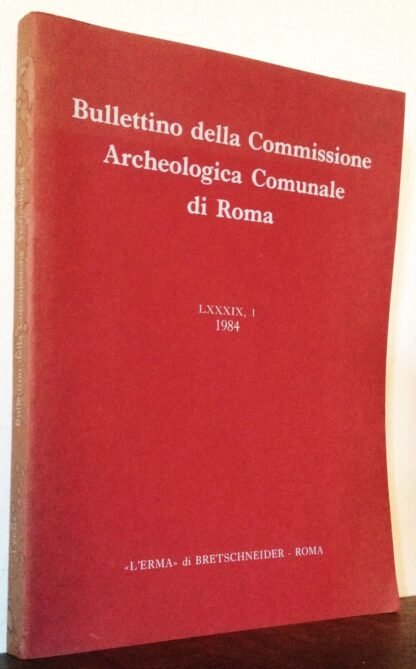 Bullettino della Commissione Archeologica Comunale di Roma  LXXXIX, I 1984