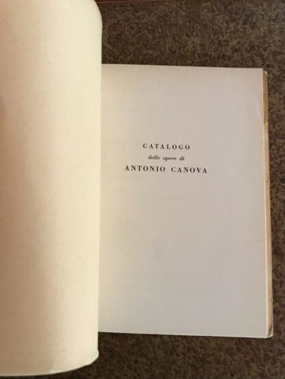 Catalogo illustrato delle opere di Antonio Canova Possagno 1954 - immagine 3