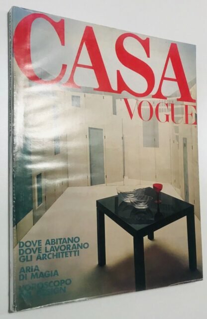 CASA VOGUE nov.1978 n.88 Dove abitano gli Architetti Gio Ponti Yona Friedman