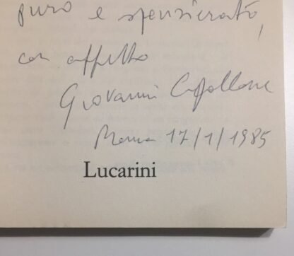 Giovanni Cipollone Sulla strada di Benares Lucarini Editore 1983 dedica Autore - immagine 4