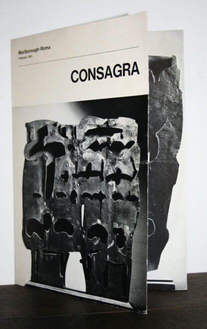 Consagra pieghevole mostra Roma Marlborough 1972