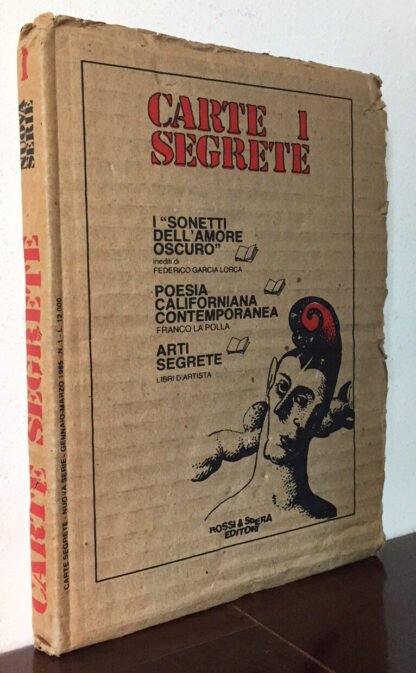 Carte Segrete N. 1 Nuova serie I sonetti dell'amore oscuro inediti di  Garcia Lorca