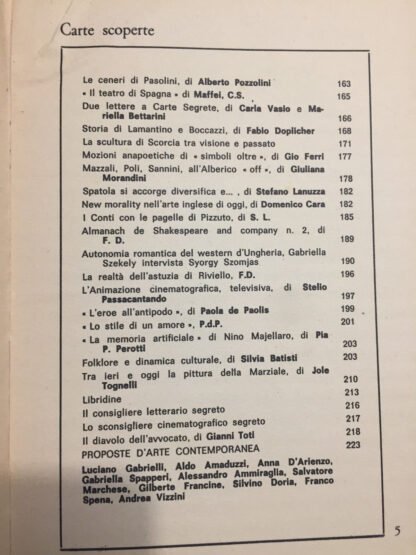 Carte Segrete anno X n°33 luglio-settembre 1976 Dürer Gadda D'Annunzio - immagine 5