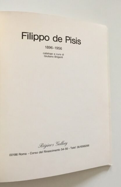 Filippo de Pisis 1896-1956 Giuliano Briganti Régines Gallery Aprile-Giugno 1983 - immagine 5