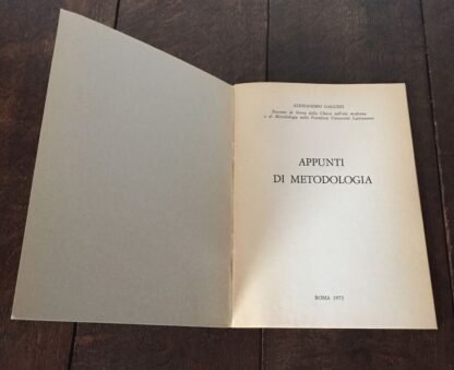 Alessandro Galuzzi Appunti di Metodologia Roma 1973 - immagine 2