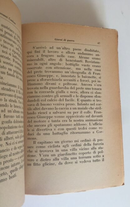 Giovanni Comisso Giorni di Guerra  Mondadori 1930 prima edizione - immagine 4