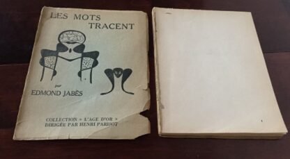 Edmond Jabès Les Mots tracent Collection l'age d'or Librairie Les Pas perdus 1951 - immagine 2