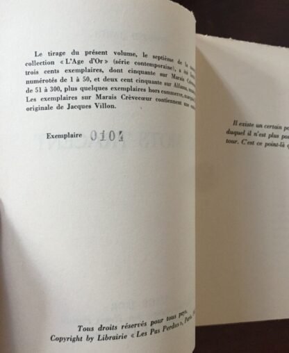 Edmond Jabès Les Mots tracent Collection l'age d'or Librairie Les Pas perdus 1951 - immagine 4