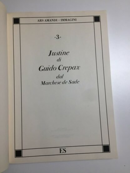 ES Justine di Guido Crepax Ars Amandi Immagini luglio 2001 - immagine 2