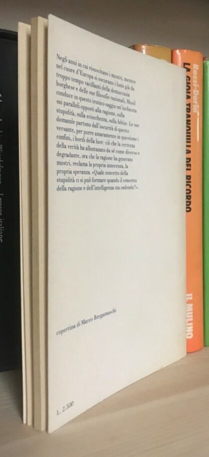 Musil discorso sulla stupidità pref. G. Mazzacurati Shakespeare & Company 1979 - immagine 2