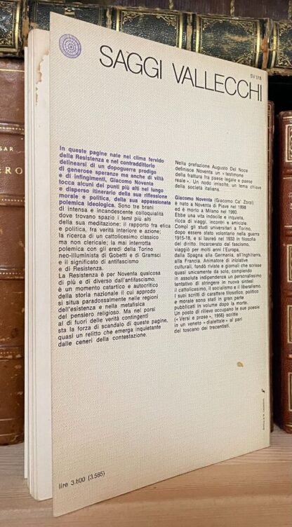 Noventa Tre parole sulla resistenza con un saggio di A. Del Noce Vallecchi 1973 - immagine 2