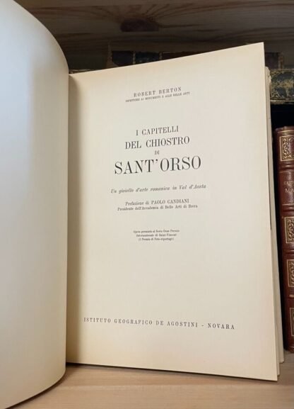 Robert Berton I capitelli del chiostro di Sant'Orso Ist. G. De Agostini 1956 - immagine 11