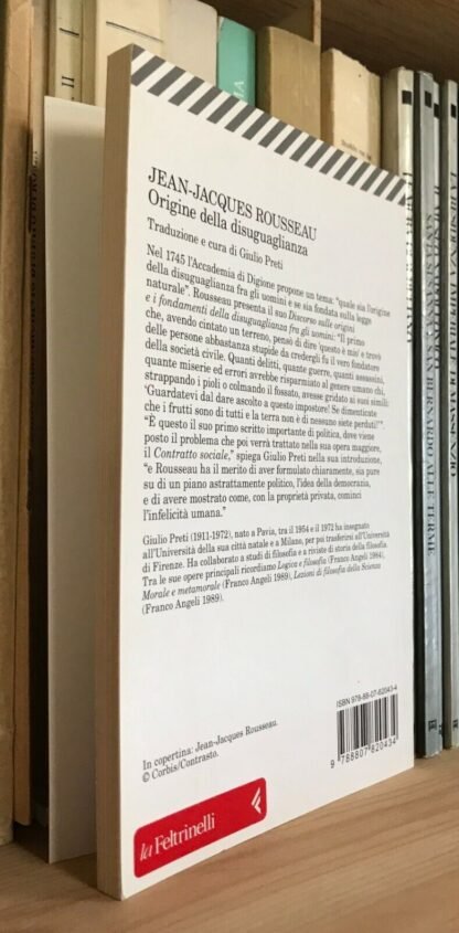 Rousseau Origine della disuguaglianza Trad. Giulio Preti UE Feltrinelli 2011 - immagine 2