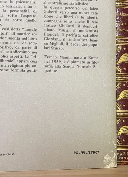 Franco Manni Laicità e religione in Piero Gobetti Franco Angeli 1986 - immagine 3