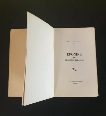 Eponine par Georges Bataille Les éditions de Minuit 1949 - immagine 3