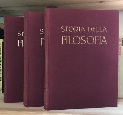 Nicola Abbagnano Storia della Filosofia tre Volumi UTET 1958