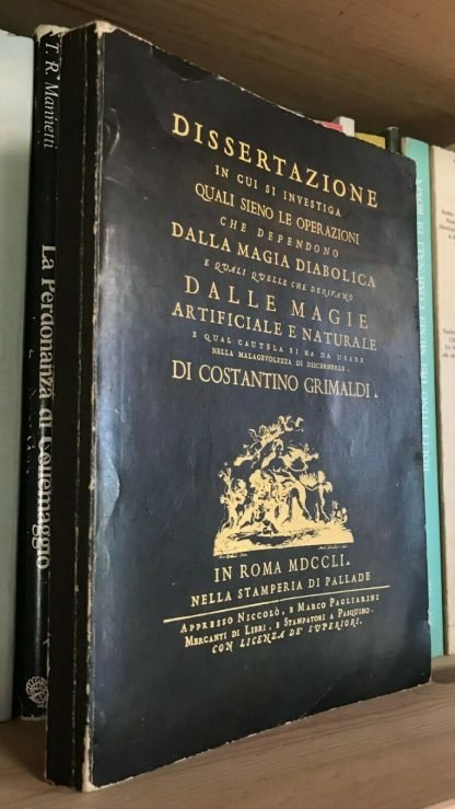 C. Grimaldi Le tre magie Dissertazione Magia Diabolica Artificiale Naturale