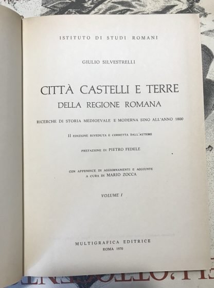 Silvestrelli Città castelli e terre della regione romana 2 vol Multigrafica 1970 - immagine 2