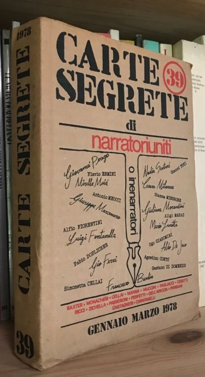 Carte Segrete di Narratori Riuniti Gennaio-Marzo 1978 N. 39