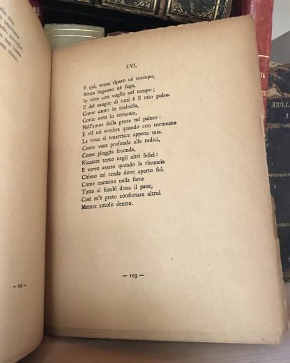 Clemente Rebora Frammenti lirici libreria della voce 1913 dedica autografa dell'A. - immagine 6