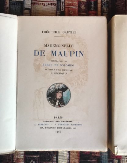 Théophile Gautier Mademoiselle De Maupin ill. Solomko Ferroud 1914 - immagine 3