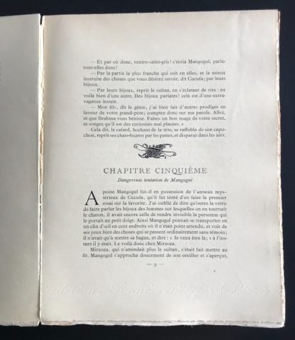 Diderot Les Bijoux indiscrets Editions René Kieffer Relieur d'Art 1923 Sylvain Sauvage - immagine 11