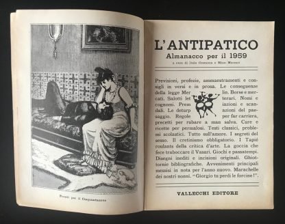 Italo Cremona e Mino Maccari L'Antipatico almanacco per il 1959 Vallecchi 1958 - immagine 2