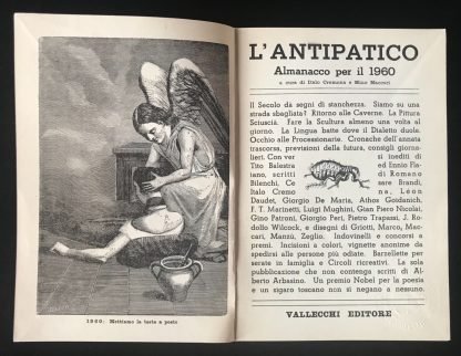 Italo Cremona e Mino Maccari L'Antipatico almanacco per il 1960 Vallecchi 1959 - immagine 2