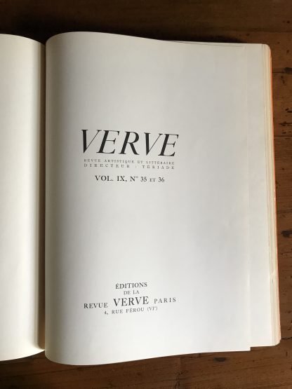 Verve Revue Artistique littéraire Collezione completa 33 numeri in 26 fascicoli - immagine 8