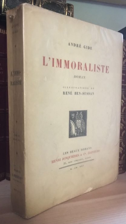 André Gide L'immoraliste Ill. de René Ben-Sussan H. Jonquières & Cie 1925