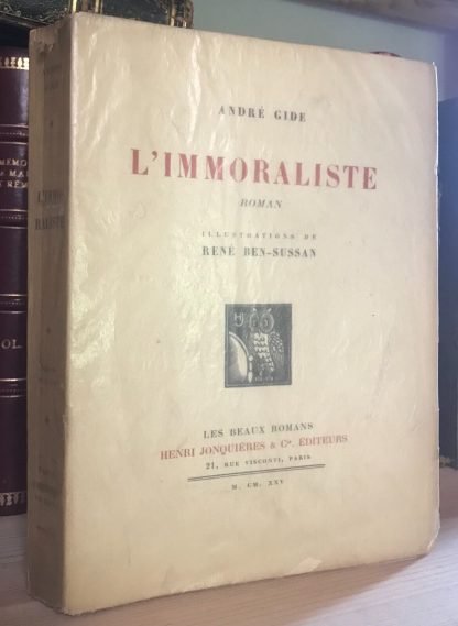 André Gide L'immoraliste Ill. de René Ben-Sussan H. Jonquières & Cie 1925 - immagine 2