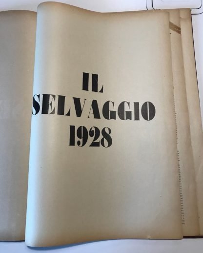 Il Selvaggio annata completa 1928 Mino Maccari