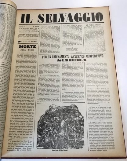 Il Selvaggio annata completa 1928 Mino Maccari - immagine 9