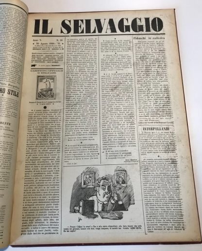 Il Selvaggio annata completa 1928 Mino Maccari - immagine 11