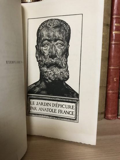 Anatole France Le Jardin d'Épicure revue et corrigée par L'Auteur Aveline 1924 - immagine 4