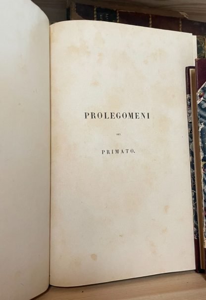 Gioberti Prolegomeni del primato morale e civile degli italiani 1845 - immagine 5