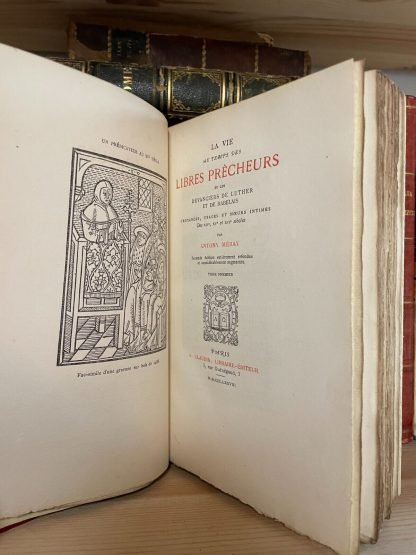 Antony Meray La vie au temps des libres prêcheurs Claudin libraire 1878 2 volumi - immagine 10